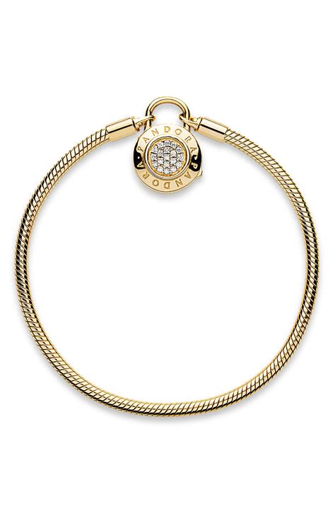 pandora signature padlock clasp bracelet.